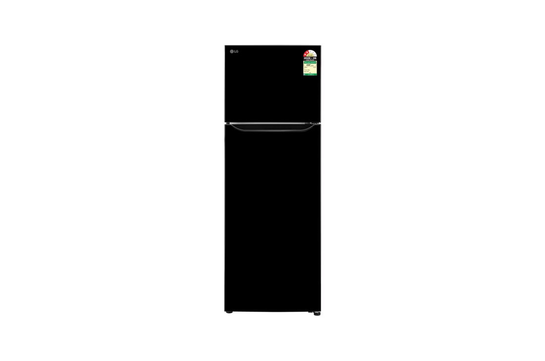 LG 288 L Double Door Refrigerator, Convertible, Multi Air Flow, Ebony Sheen, 2 Star — GLT2926PDES — product view