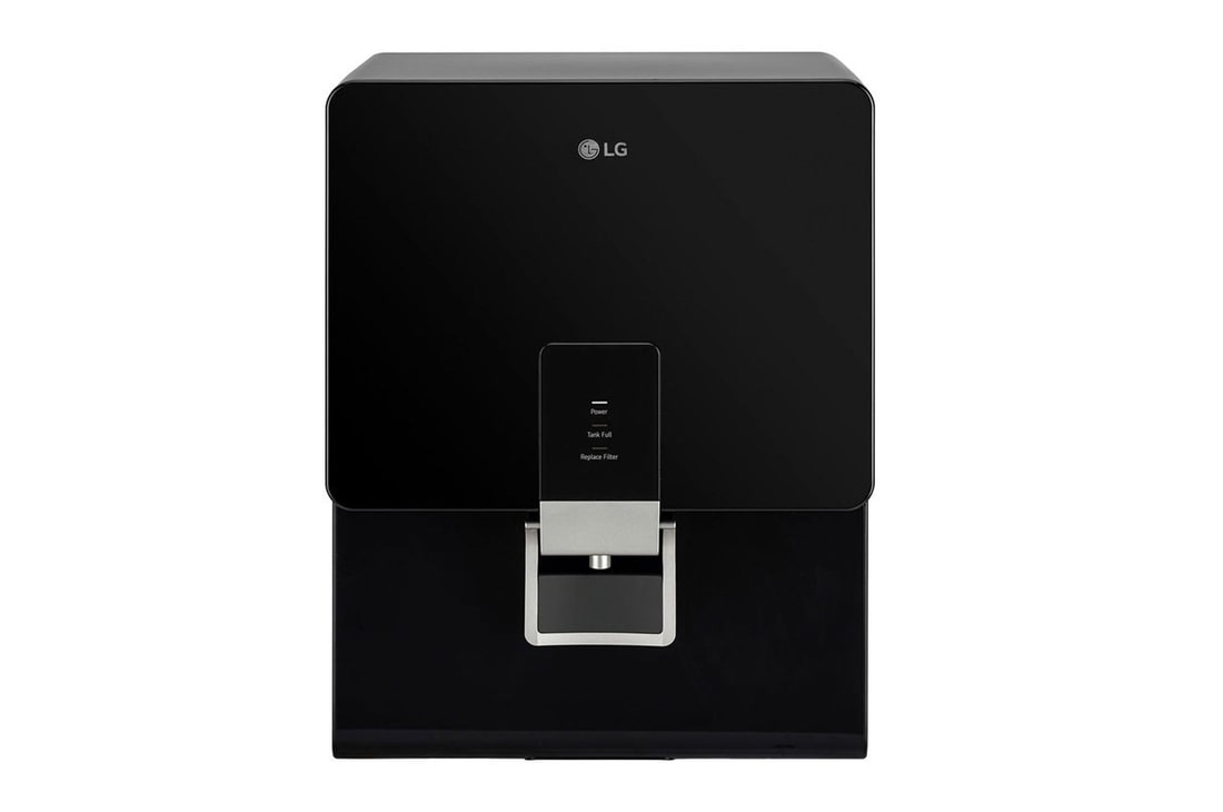 LG 8L RO+STS Tank Water Purifier , Stainless Steel Tank , Solid Black — WW136RTNB — product view