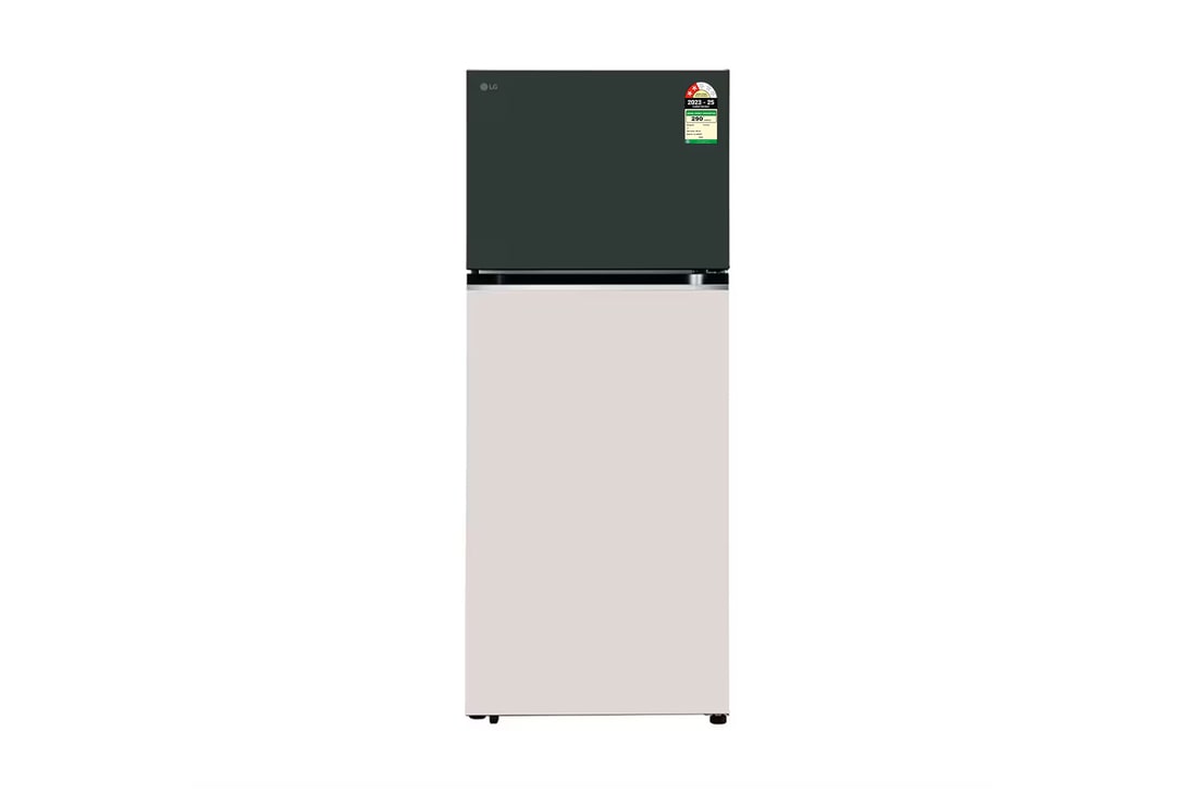 LG 398L Double Door Refrigerator, Convertible, Smart Inverter Compressor, Emerald Green Tango, 2-Star — GL-S422SETY — product view