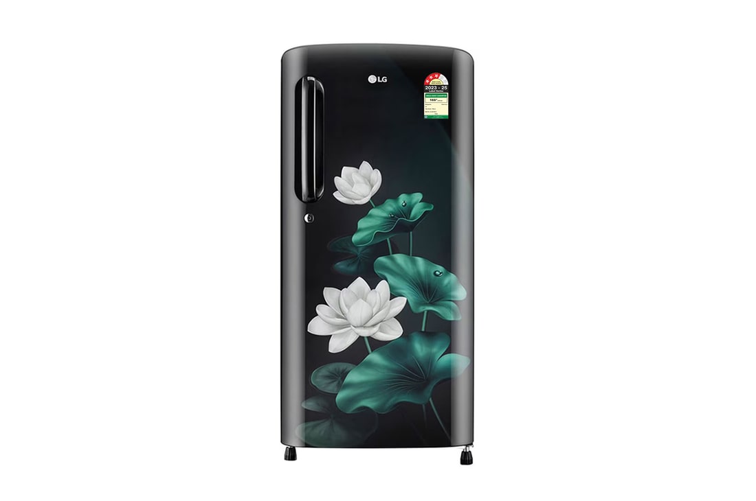 LG 185 L Single Door Refrigerator, Chiller Tray, Anti Bacterial Gasket, Emerald Lotus Finish, 3 Star — GL-B201AELD — product view