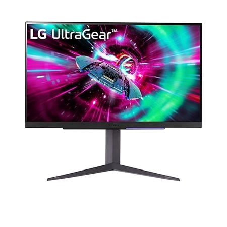LG 68.58 cm (27) UltraGear™ UHD 4K Gaming Monitor with 144Hz Refresh Rate, 1ms (GtG), AMD FreeSync™, HDR400 — 27GR93U-B — product view