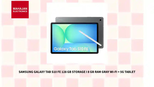 Samsung Galaxy Tab S10 FE 128 GB Storage I 8 GB Ram Gray Wi-Fi + 5G Tablet