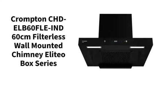 Crompton CHD-ELB60FLE-IND 60cm Filterless Wall Mounted Chimney Eliteo Box Series