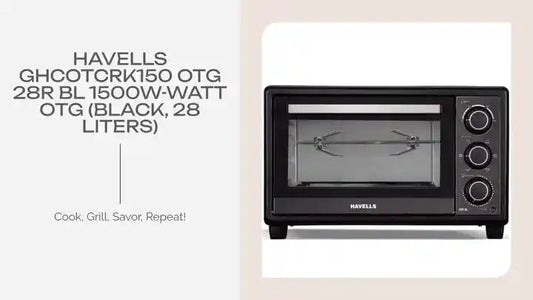 Havells GHCOTCRK150 OTG 28R BL 1500W-Watt OTG (Black, 28 Liters)