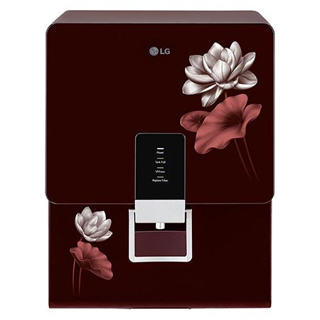 LG 8L RO+UV+Mineral Booster Water Purifier with Steel Tank, Crimson Red — WW156RTTC — product view