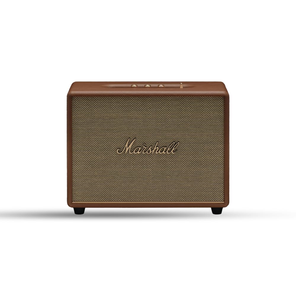 Marshall Woburn III Bluetooth Speaker (Brown, HDMI, AUX, RCA, Bluetooth 5.2, 3-Way Driver)