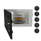 Crompton Voila 20L Built-In Microwave Oven (Midnight Black) – Grill, Combi, 8 Auto Menus, Stainless Steel Cavity, 2-Year Warranty