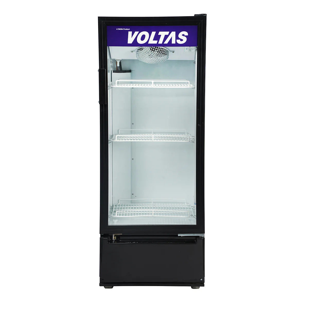Voltas VC GT 220 SD P METALLICS FGLS Visi Cooler Single Door, 220 Liters, Black