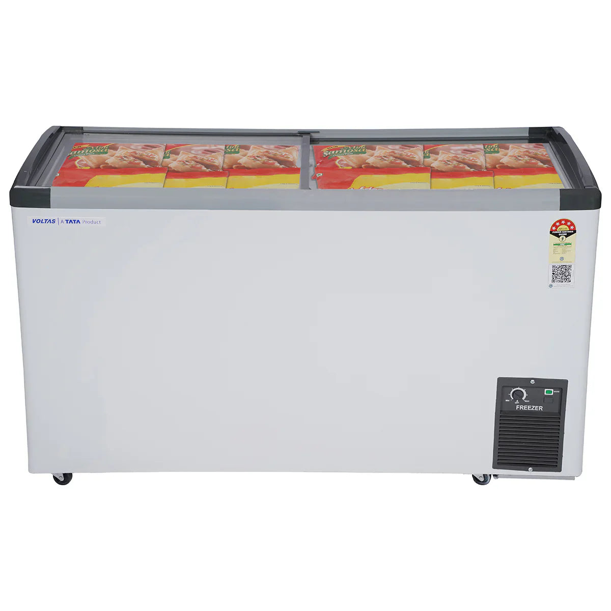 Voltas GT440GA5-PL-W-G3 326L 5 Star Convertible Deep Freezer | Dual Temperature | Flat Glass Top | Suraj Electronics Delhi NCR