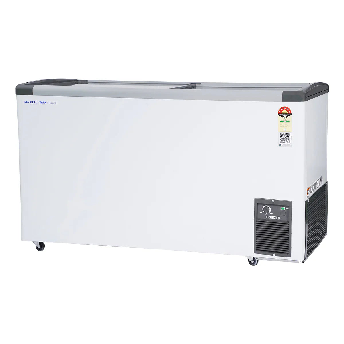 Voltas GT440GA5-PL-W-G3 326L 5 Star Convertible Deep Freezer | Dual Temperature | Flat Glass Top | Suraj Electronics Delhi NCR