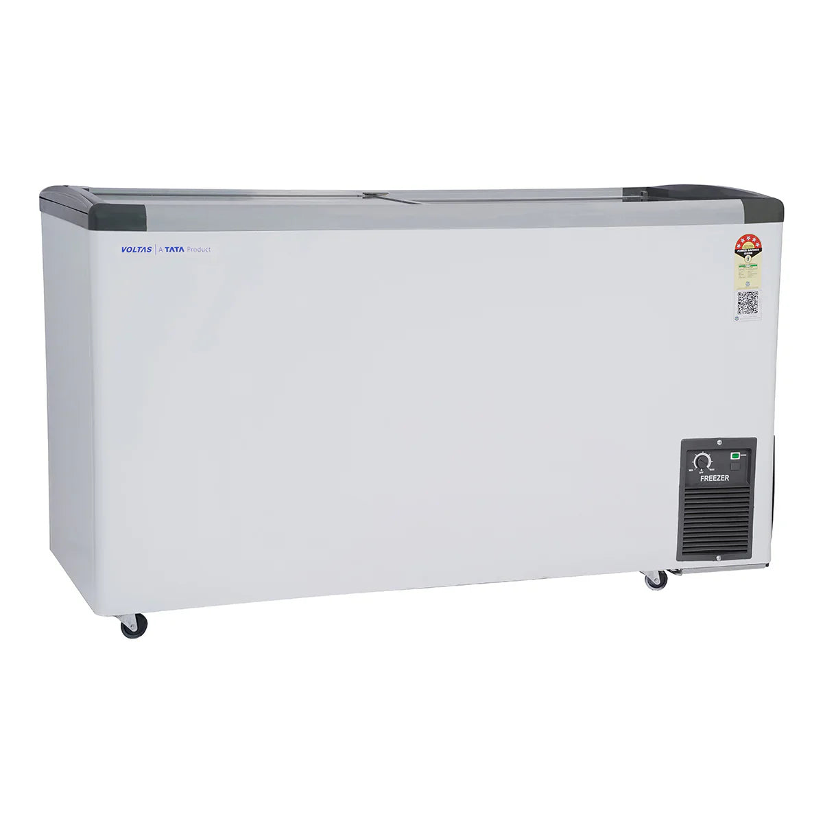 Voltas GT440GA5-PL-W-G3 326L 5 Star Convertible Deep Freezer | Dual Temperature | Flat Glass Top | Suraj Electronics Delhi NCR