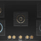 Bosch PNV9B6F20I 90cm Built-in Gas Hob | 5 Brass Burners | Auto Ignition | Tempered Glass | Flame Failure Safety | Cast Iron Support