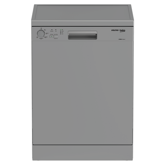 Voltas Beko DF14S3 14 Place Setting Dishwasher | 5 Wash Programs | 70°C Intensive Wash | Low Water Consumption