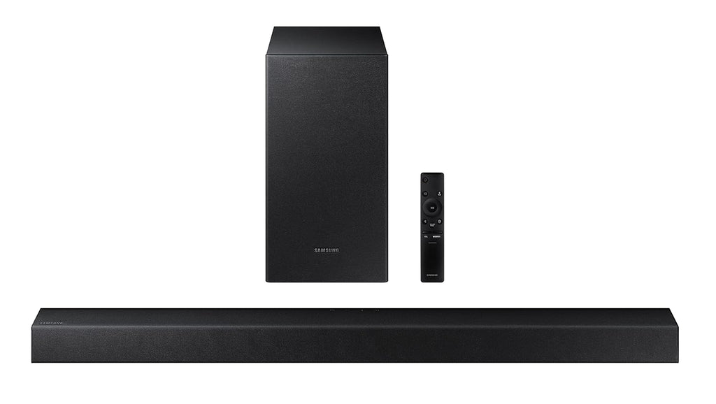 Samsung HW-T42E/XL 150W 2.1 Channel Bluetooth Soundbar with Dolby Digital, Built-in Woofer & Game Mode – Black