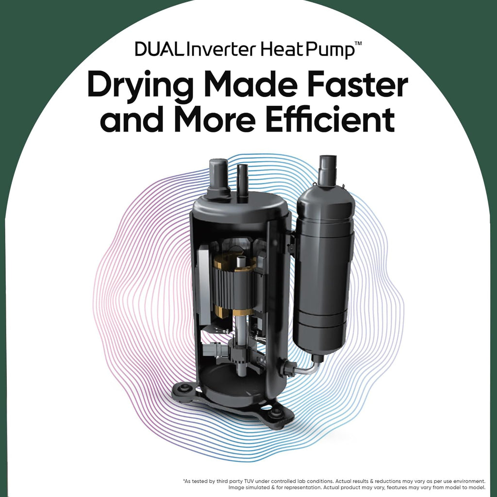 LG FWT1310BG WashTower 13 Kg/10 Kg Washer Dryer Combo | AI Direct Drive, Dual Inverter Heat Pump, Wi-Fi Enabled, Steam+, Central Control Panel | Natural Beige & Green