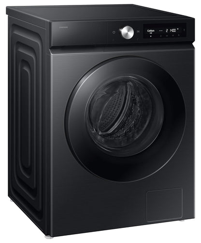 Samsung WD12FB7B34GBTL 12kg/7kg 5 Star AI EcoBubble Wi-Fi Inverter Fully Automatic Front Load Washer Dryer – Black | AI Control, Hygiene Steam, Air Wash