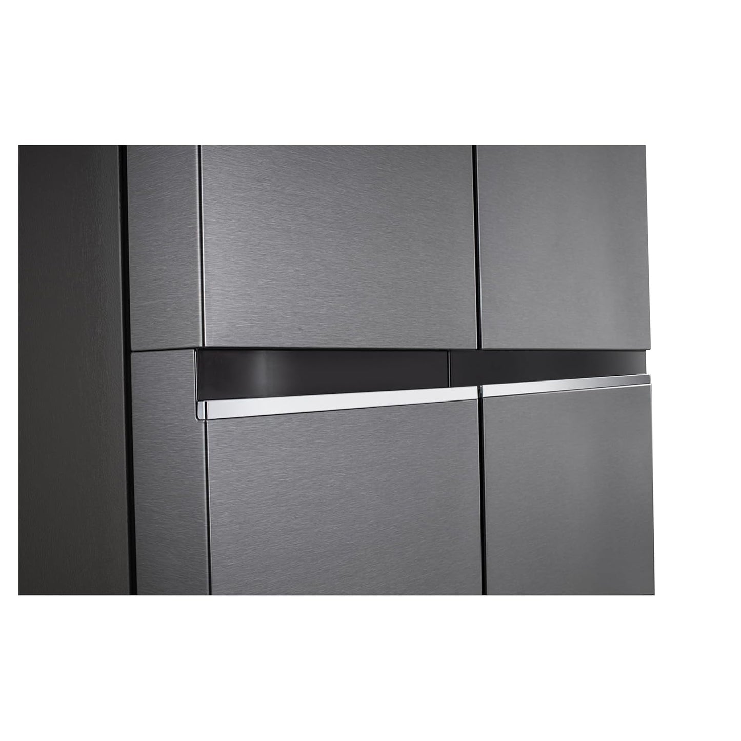 LG GL-B257HDS3 650 L Frost Free Smart Inverter Double Door Side By Side Refrigerator( Dazzle Steel, Convertible)