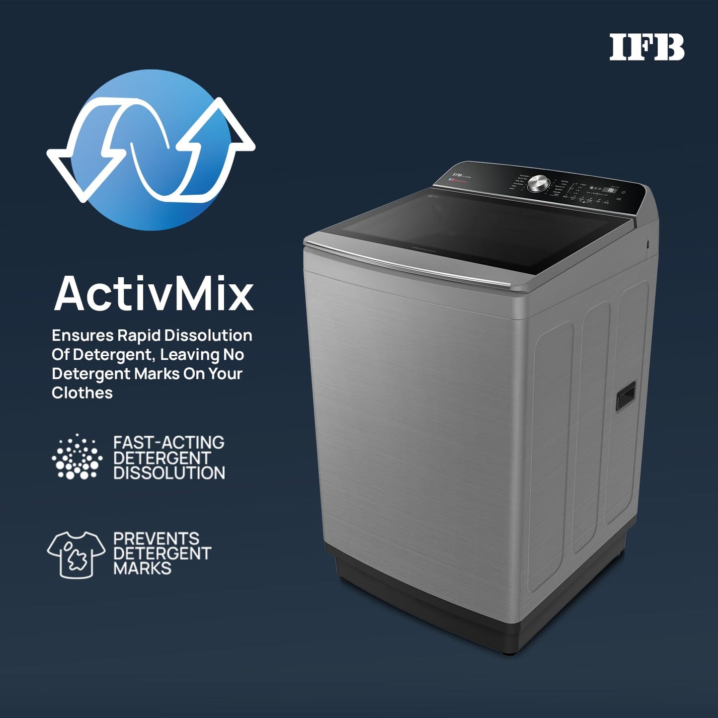 IFB TL111IN3SN 11 Kg 5 Star with DeepClean Technology, AI Powered, Fully Automatic Top Load Washing Machine (  PowerSteam®, Inbuilt Heater, 5D Wash, Aqua Energie, Inox)
