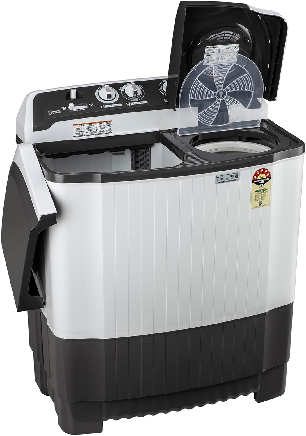 LG P7510RGAZ 7.5 kg 5 Star Semi-Automatic Washing Machine | Wind Jet Dry | Roller Jet Pulsator | Suraj Electronics Delhi NCR