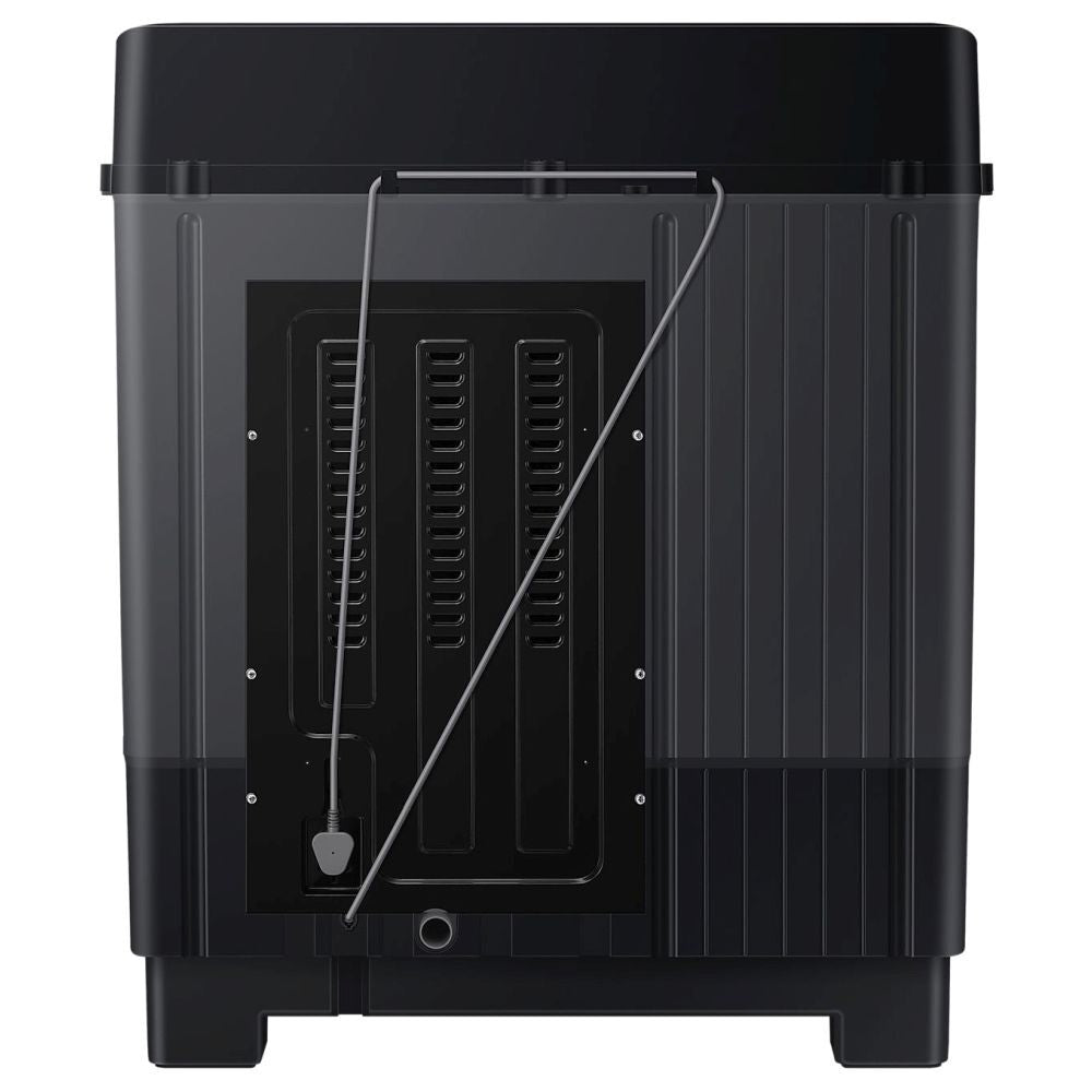 Samsung WT90B3560RB 9 Kg Semi Automatic Top Load Washing Machine | 5 Star Energy Rating | Hexa Storm Pulsator | Rust-Proof Body | Magic Filter & Glass Lid – Dark Gray
