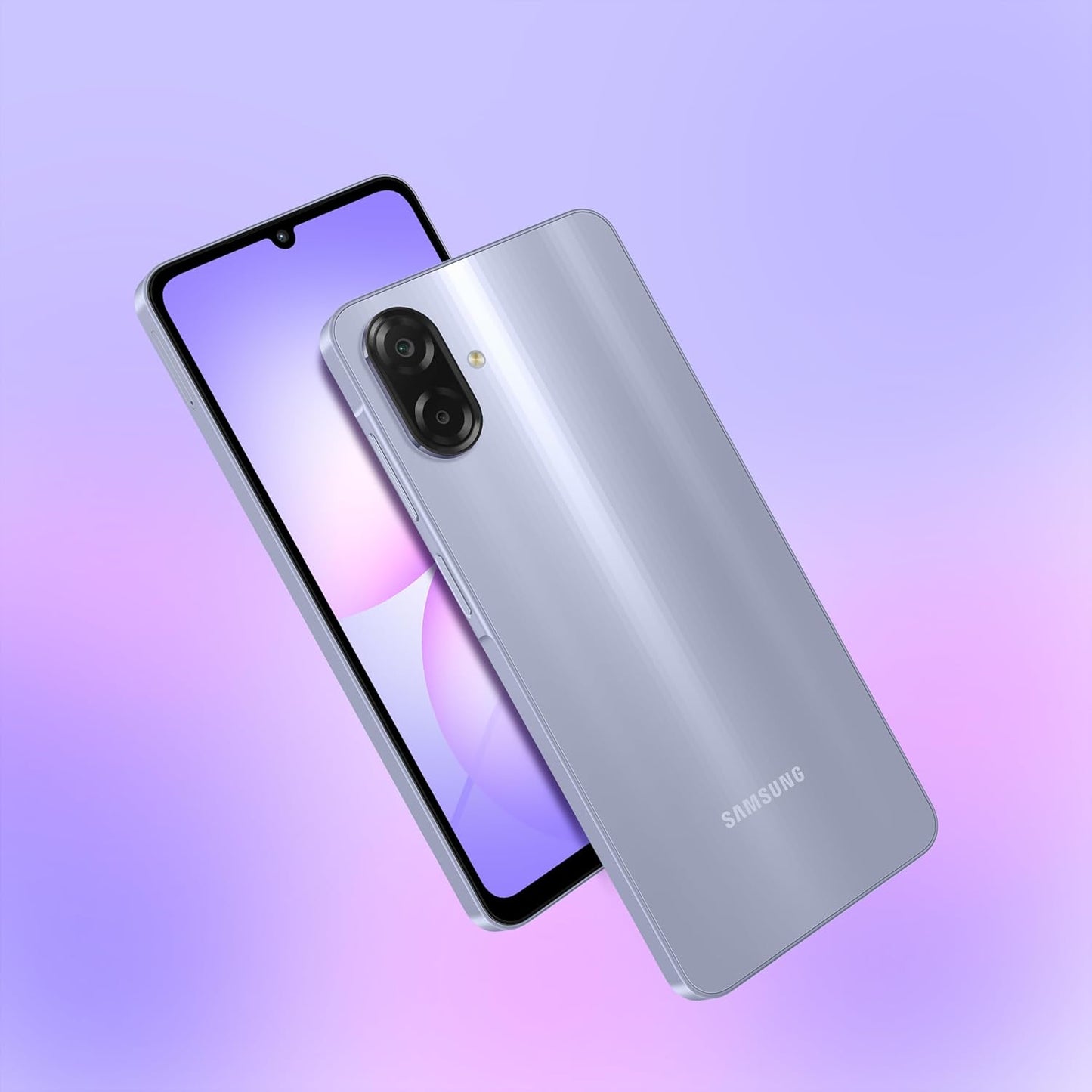 Samsung Galaxy A07 LTE (Light Violet, 4GB RAM, 64GB Storage) | 50MP Dual Camera | 6.7 Inch HD+ Display | 90Hz Refresh Rate | MediaTek Helio G99 (6nm) | IP54 | 6 Gen OS Upgrade and Security Update