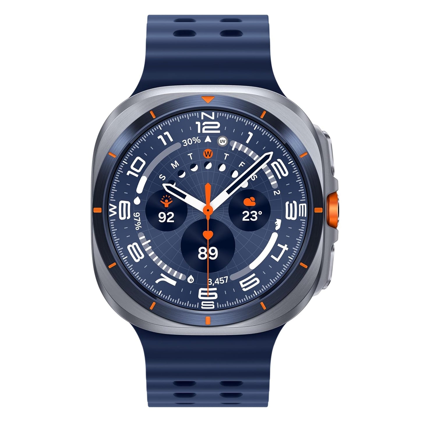 Samsung Galaxy Watch Ultra (47mm, LTE, Titanium Blue) with Upto 100h Battery | 3nm Processor | Dual GPS | Quick Button/Siren | Sapphire Glass | 10ATM & IP68 | BP & ECG Monitor | Energy Score & Ages