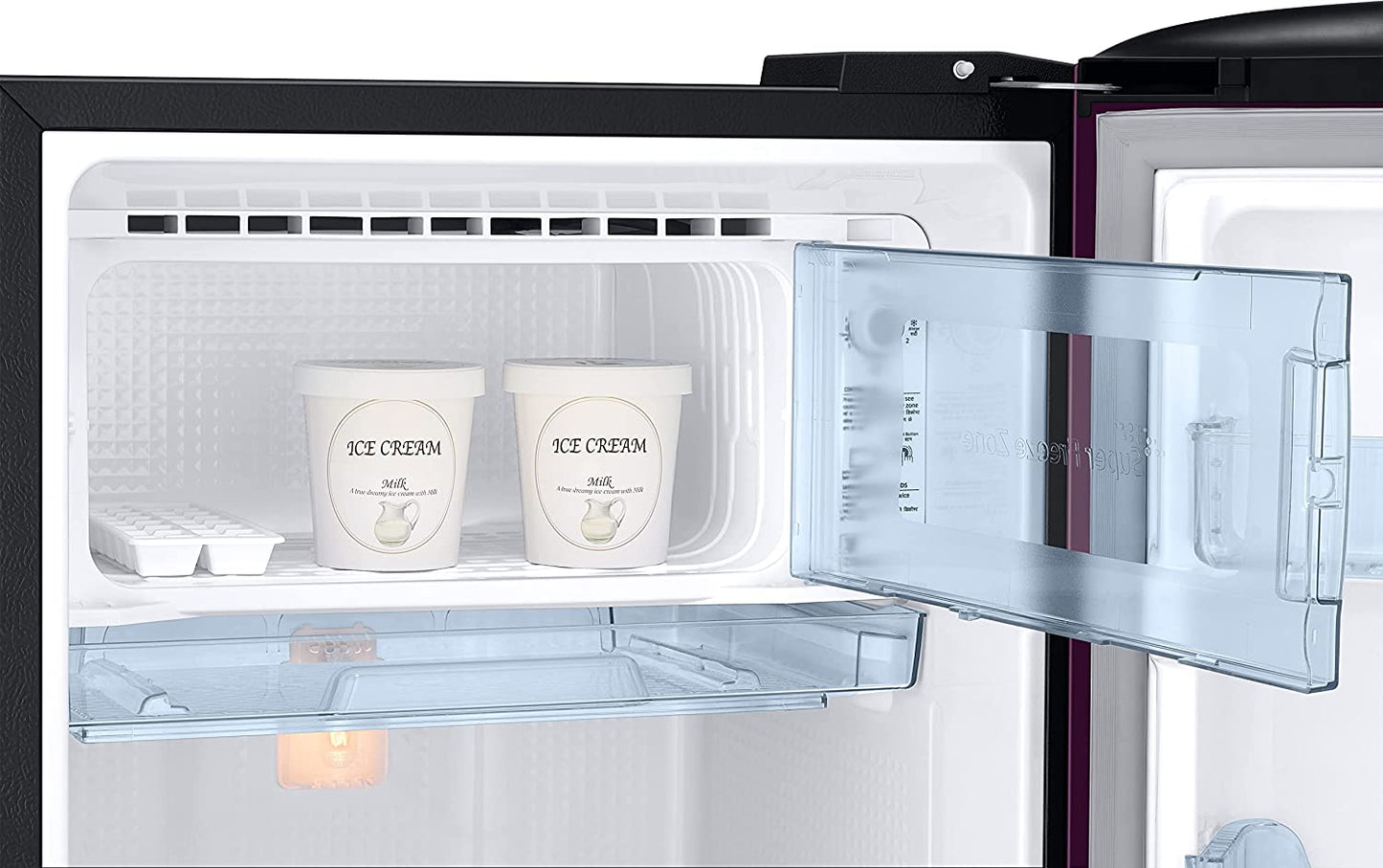 Samsung RR20C2723CR/NL 184L 3 Star Single Door Refrigerator | Direct Cool | Digital Inverter Compressor | Camellia Purple | Base Drawer | Toughened Glass Shelves | 20-Year Warranty | Made in India