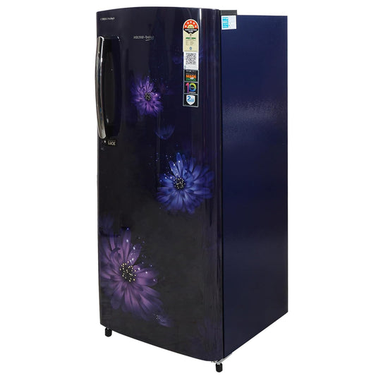Voltas Beko 210 L 5 Star Single Door Refrigerator (Dahlia Blue, RDC245A/W0DBETM000UGD) | Direct Cool | Fresh Box Technology | Energy Efficient