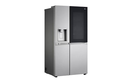 LG GL-X257ABS3 630L Side-by-Side Refrigerator, InstaView, Noble Steel, 3 Star