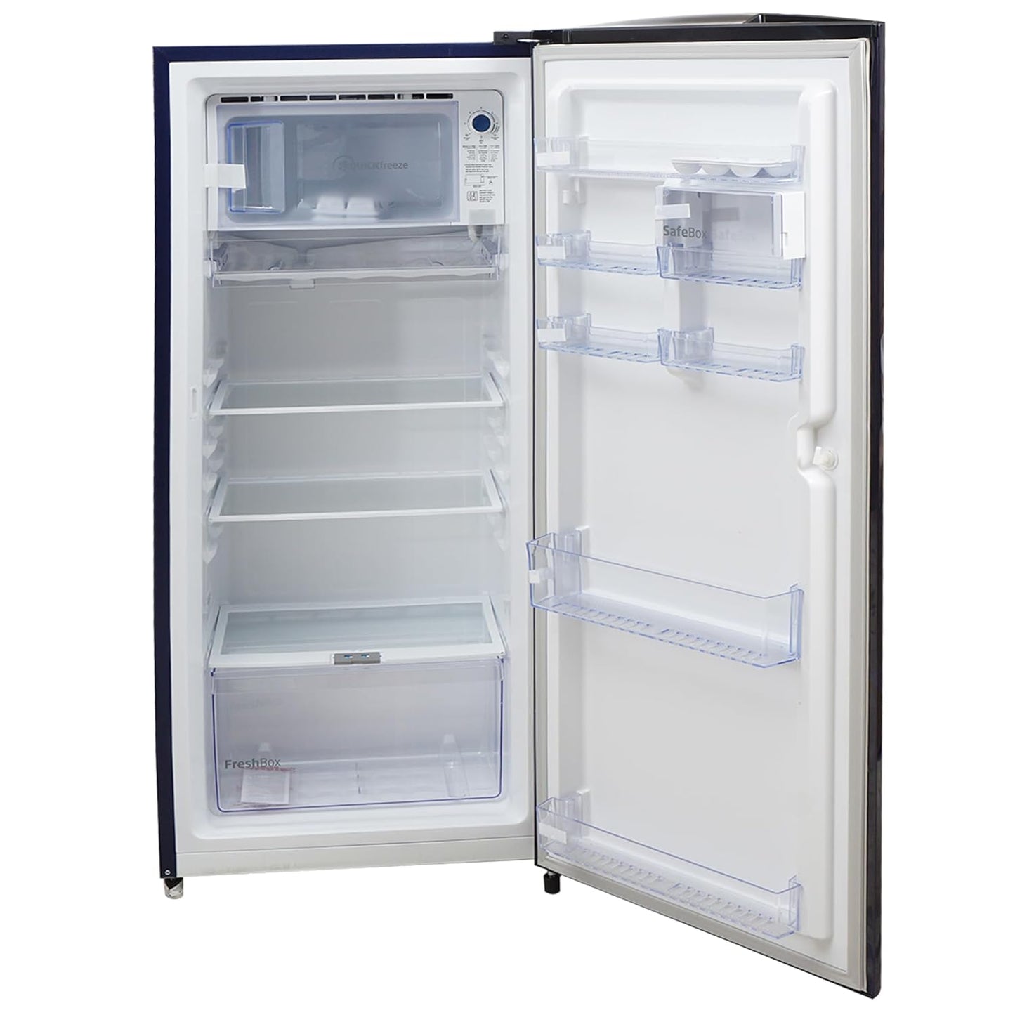 Voltas Beko 210 L 5 Star Single Door Refrigerator (Dahlia Blue, RDC245A/W0DBETM000UGD) | Direct Cool | Fresh Box Technology | Energy Efficient