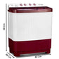 Voltas Beko WTT80DBRT, Burgundy 8 kg Semi-Automatic Top Loading Washing Machine
