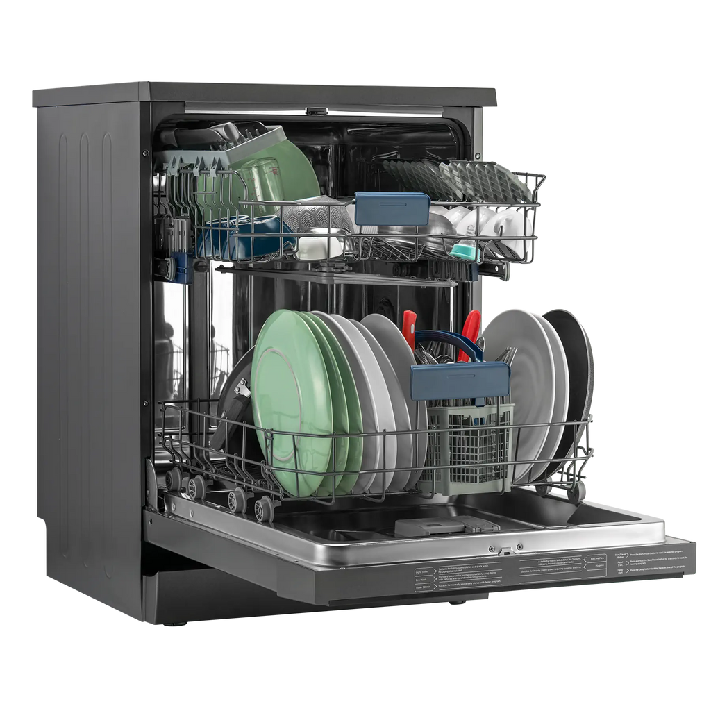 IFB Neptune VX 14 14 Place Settings Freestanding Dishwasher – 70°C Hot Water Wash, Steam Drying, Dark Silver