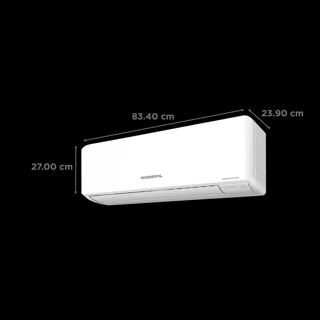 O General ASGG18CPAB-B 1.5 Ton 3 Star Inverter Split AC (Copper, Hyper Tropical Rotary Compressor, R32, Coanda Airflow) – Free Installation Delhi NCR only