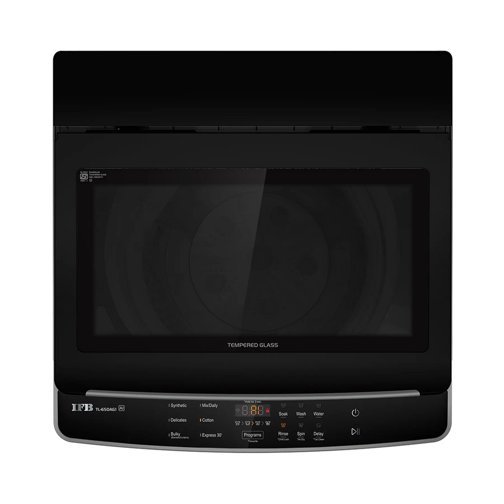 IFB TL650AG1 6.5 Kg 5 Star Fully Automatic Top Load Washing Machine with AI Fabric Sensor, Aqua Energie  – Anthracite Grey