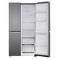 LG GL-B257HDS3 650 L Frost Free Smart Inverter Double Door Side By Side Refrigerator( Dazzle Steel, Convertible)