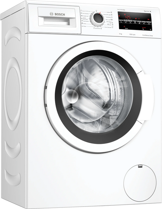 Bosch Series 4 washing machine 6 kg 1000 rpm — WLJ2046WIN — product view