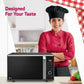 LG MJ2887BFUM 28 L Charcoal Convection Microwave Oven ( Black, with 360° Motorised Rotisserie & Charcoal Lighting Heater with 10 years warranty)