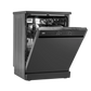 IFB Neptune VX 14 14 Place Settings Freestanding Dishwasher – 70°C Hot Water Wash, Steam Drying, Dark Silver