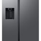 Samsung RS78CG8543S9HL 633L 3 Star AI Inverter Side-by-Side Refrigerator | Convertible 5-in-1 | Twin Cooling | Wi-Fi & Ice Water Dispenser | Refined Inox