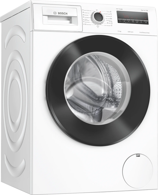 Bosch Series 6 washing machine, front loader 7.5 kg 1200 rpm — WAJ2426EIN — product view