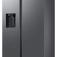 Samsung RS78CG8543S9HL 633L 3 Star AI Inverter Side-by-Side Refrigerator | Convertible 5-in-1 | Twin Cooling | Wi-Fi & Ice Water Dispenser | Refined Inox