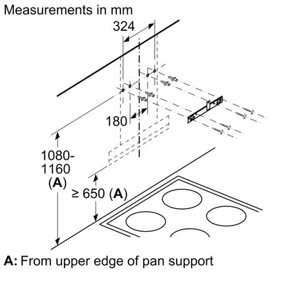 Bosch DWBA98H60I 90CM Auto Clean Kitchen Chimney with 950 CMH Suction, Filterless Design, Touch & Gesture Control (Black)