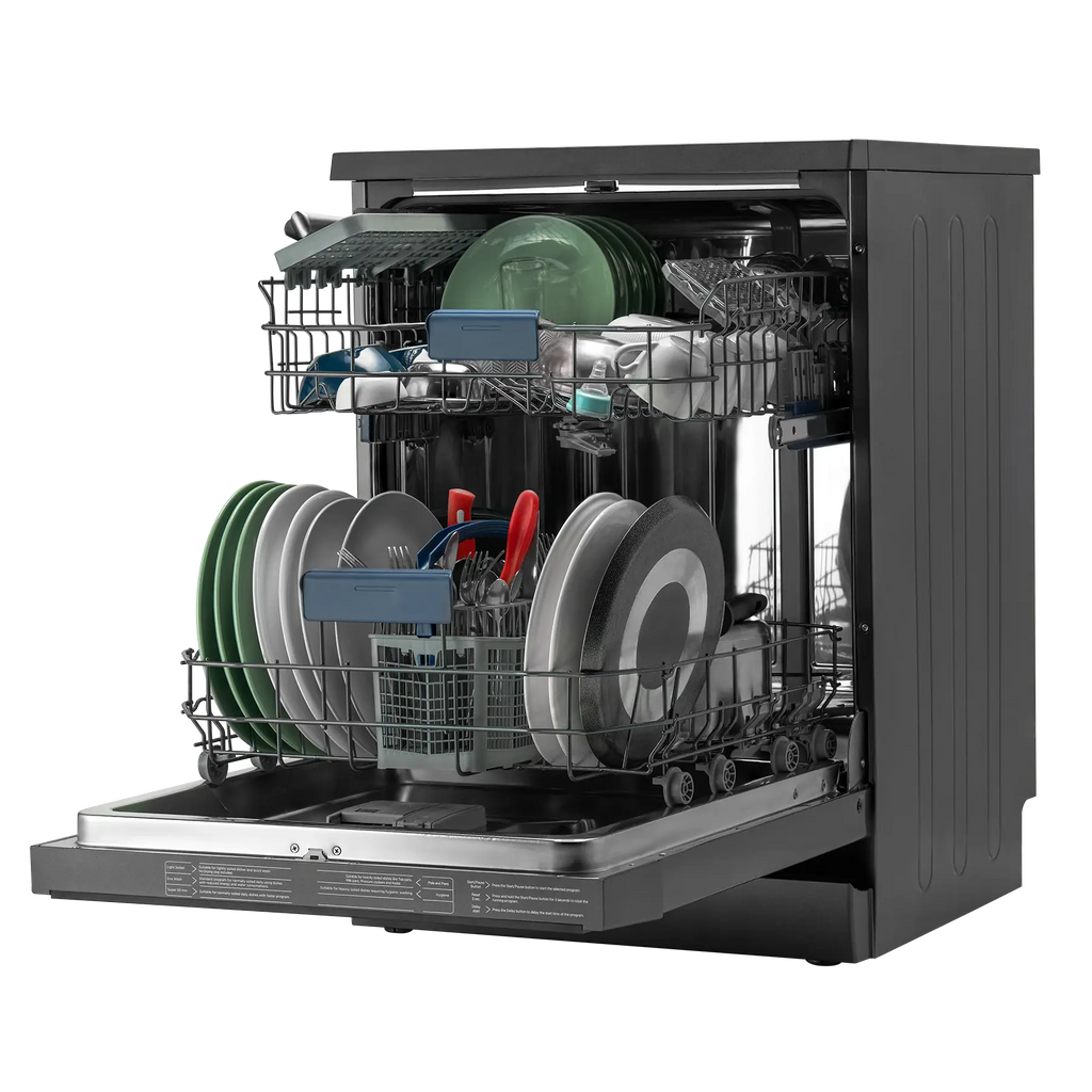 IFB Neptune VX 14 14 Place Settings Freestanding Dishwasher – 70°C Hot Water Wash, Steam Drying, Dark Silver