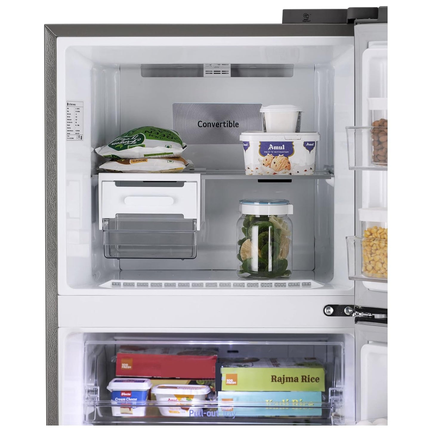 LG GL-S342SPZY 322L 2 Star Frost-Free Double Door Refrigerator | Convertible | Smart Inverter Compressor | Multi Air Flow | Shiny Steel
