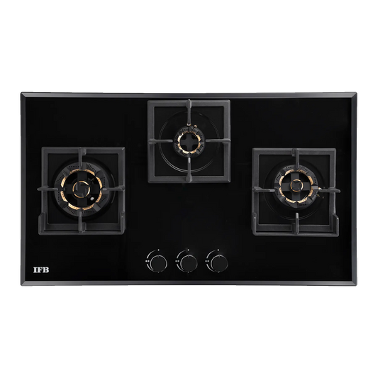 IFB 78-GCI3B-3D-FFD 3-Burner Hybrid Built-in Gas Hob | Auto Ignition | 3D Brass Burners | FFD Safety | Suraj Electronics Delhi NCR