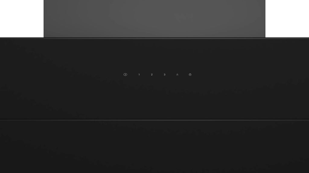 Bosch DWKF68G60I 60cm Wall Mounted Chimney with 950 CMH Suction, Filterless Auto-Clean Technology & Touch Control Panel (Black Glass Finish)