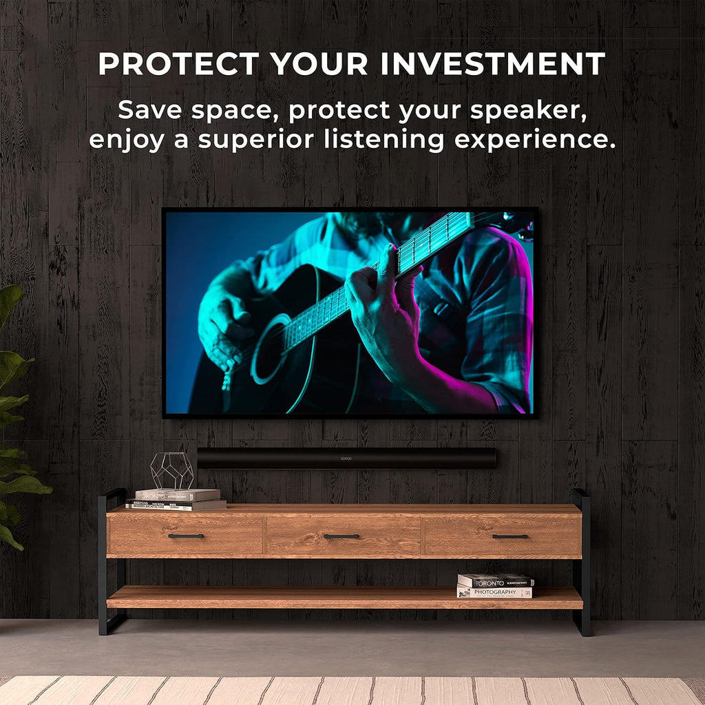 Sonos Arc Wall Mount Bracket (Black) – Compatible with Sonos Arc & Arc Ultra Soundbar | Hidden Design, Smart EQ Optimization, 24-Hour Delivery in Delhi NCR