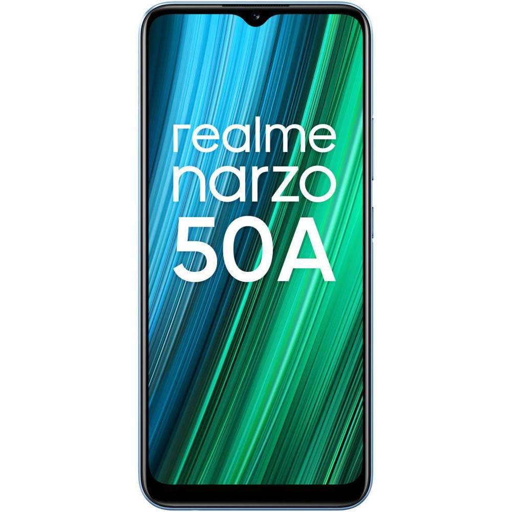 Realme Narzo 50A 128 GB, 4 GB RAM, Oxygen Blue, Mobile Phone