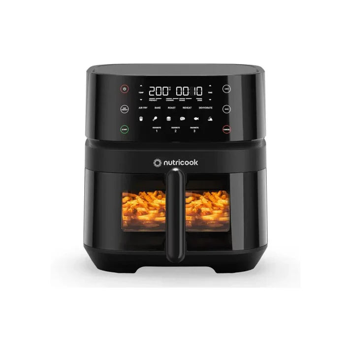 Nutricook NC-AF357VIN Air Fryer 3 VISION | 5.7L Digital Air Fryer with Clear Window, SmartTemp Technology | Suraj Electronics Delhi NCR
