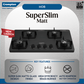 Crompton TAB-SMHB784-MBL SuperSlim Matt  78 cm 4 Burner Hob with Auto Ignition, Brass Burners and Toughened Glass Top ( Matt Black)